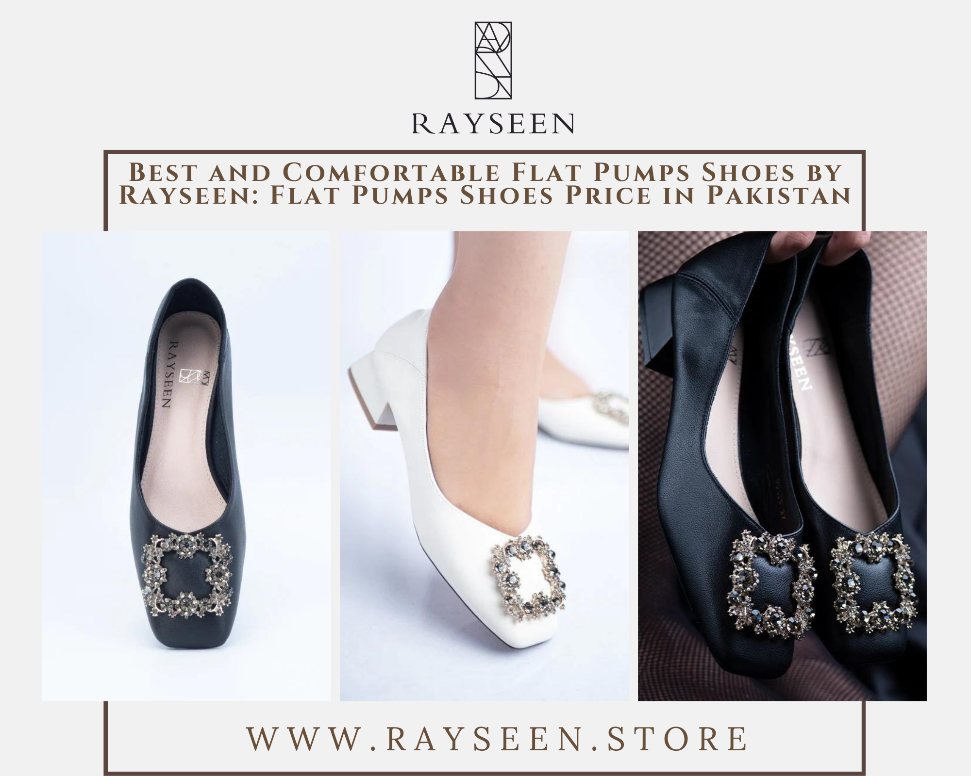 Best and Comfortable Flat Pumps Shoes by Rayseen Flat Pumps Shoes Price in Pakistan