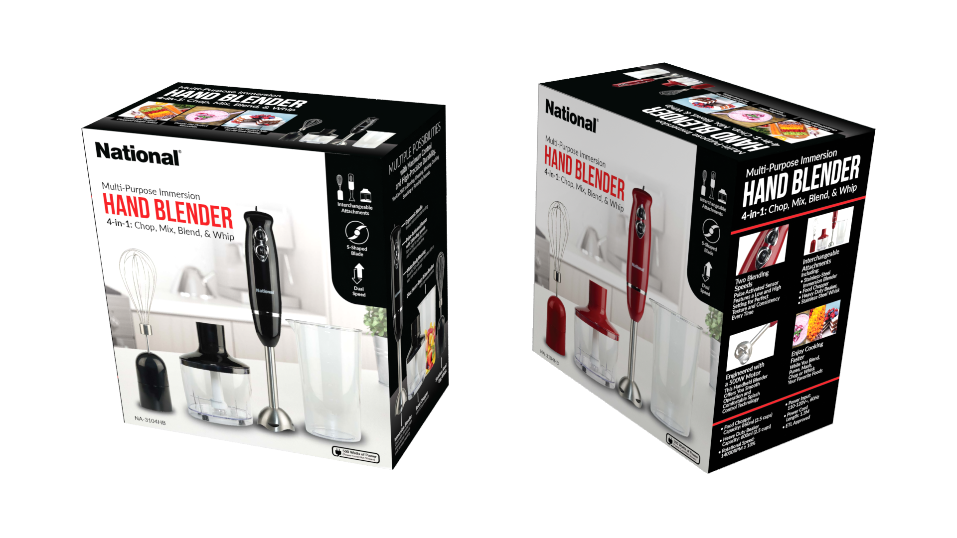 Kitchen Electronics, Best Immersion Blender Handheld 4 In 1