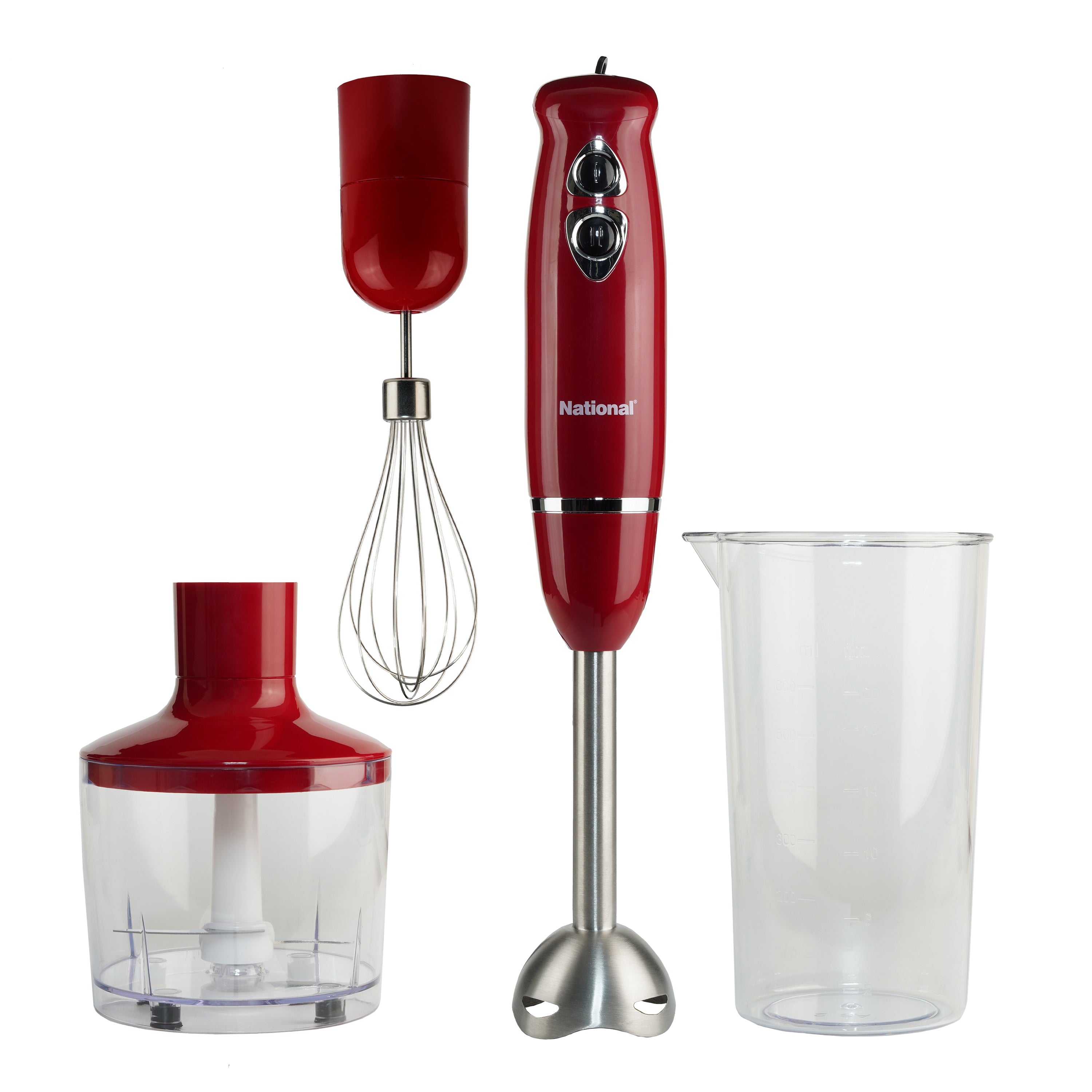 Immersion Hand Blender 16-Speed 5-In-1 Multi-Function Stick Blender with  600ml