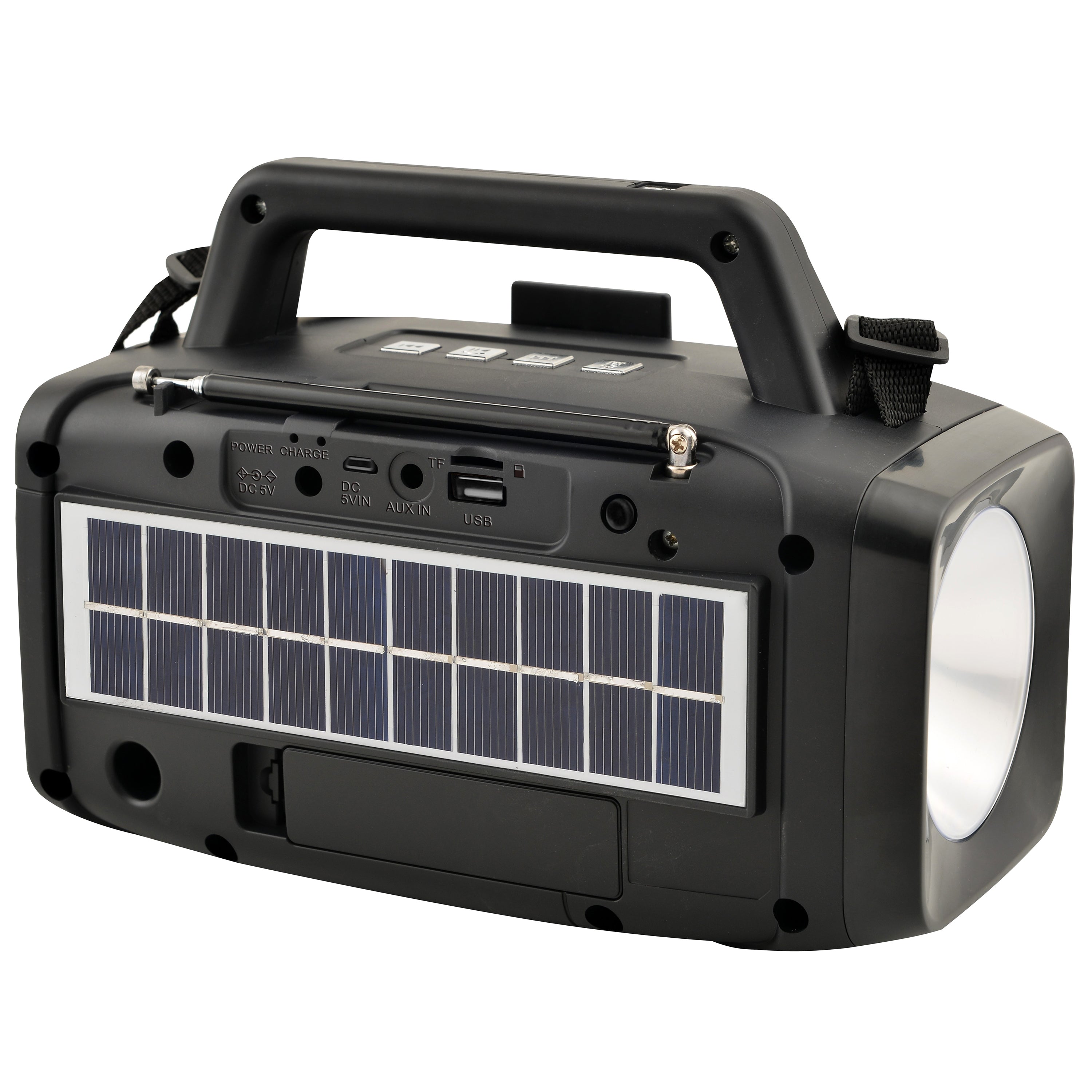 Fepe FP-1771ULS-BT Solar Radio, Music Player With 2 Internal Flashlights  and 2 Bulb Lights, Multifunction portable and Rechargeable Solar Powered,  AM/FM/SW radio and speaker with USB/SD/TF » Gadget mou