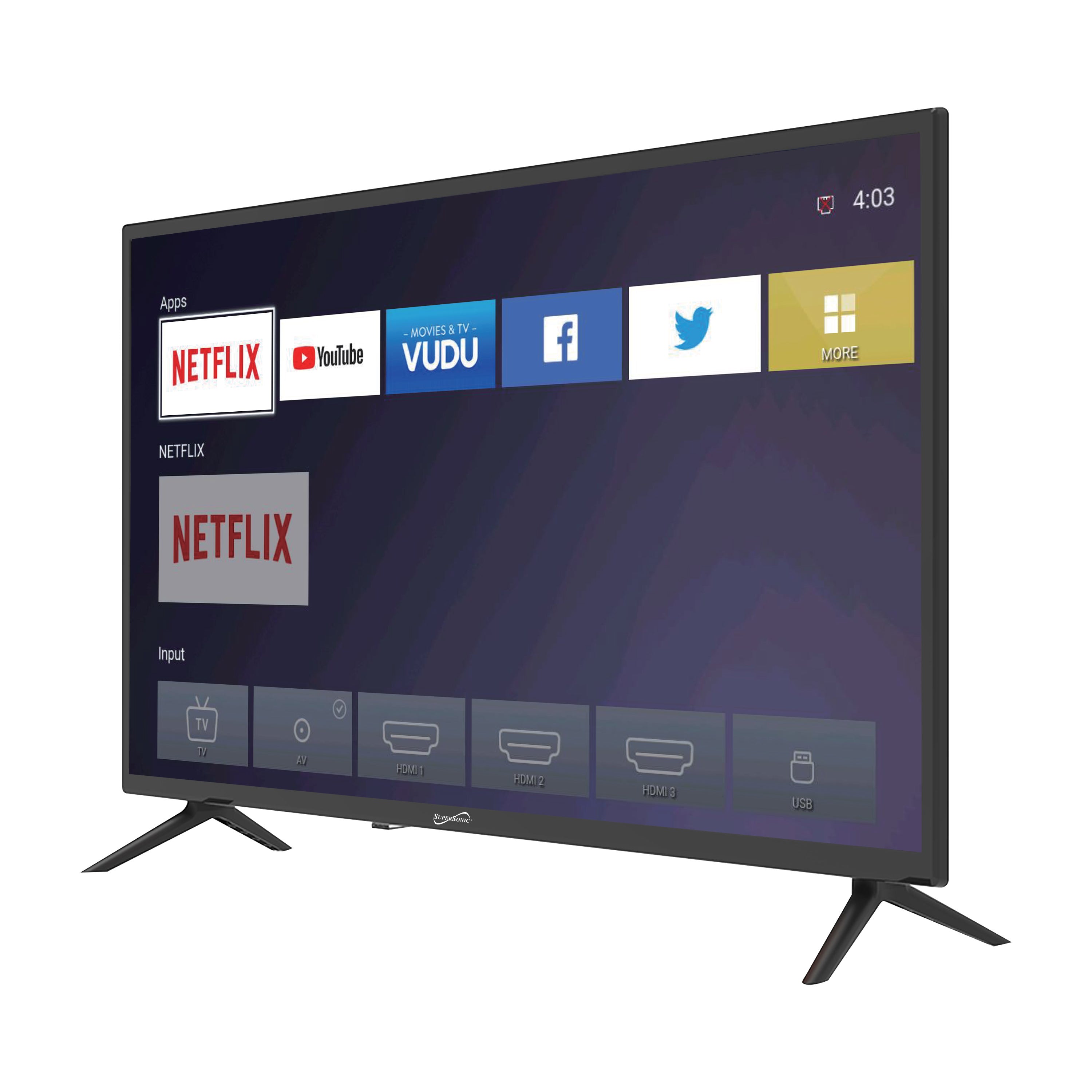 Supersonic Smart SC-3250GTV - Televisor FHD DLED de 32 pulgadas con  asistente de Google, ATSC/NTSC, HDMI, WiFi, entrada USB, resolución de  1080p