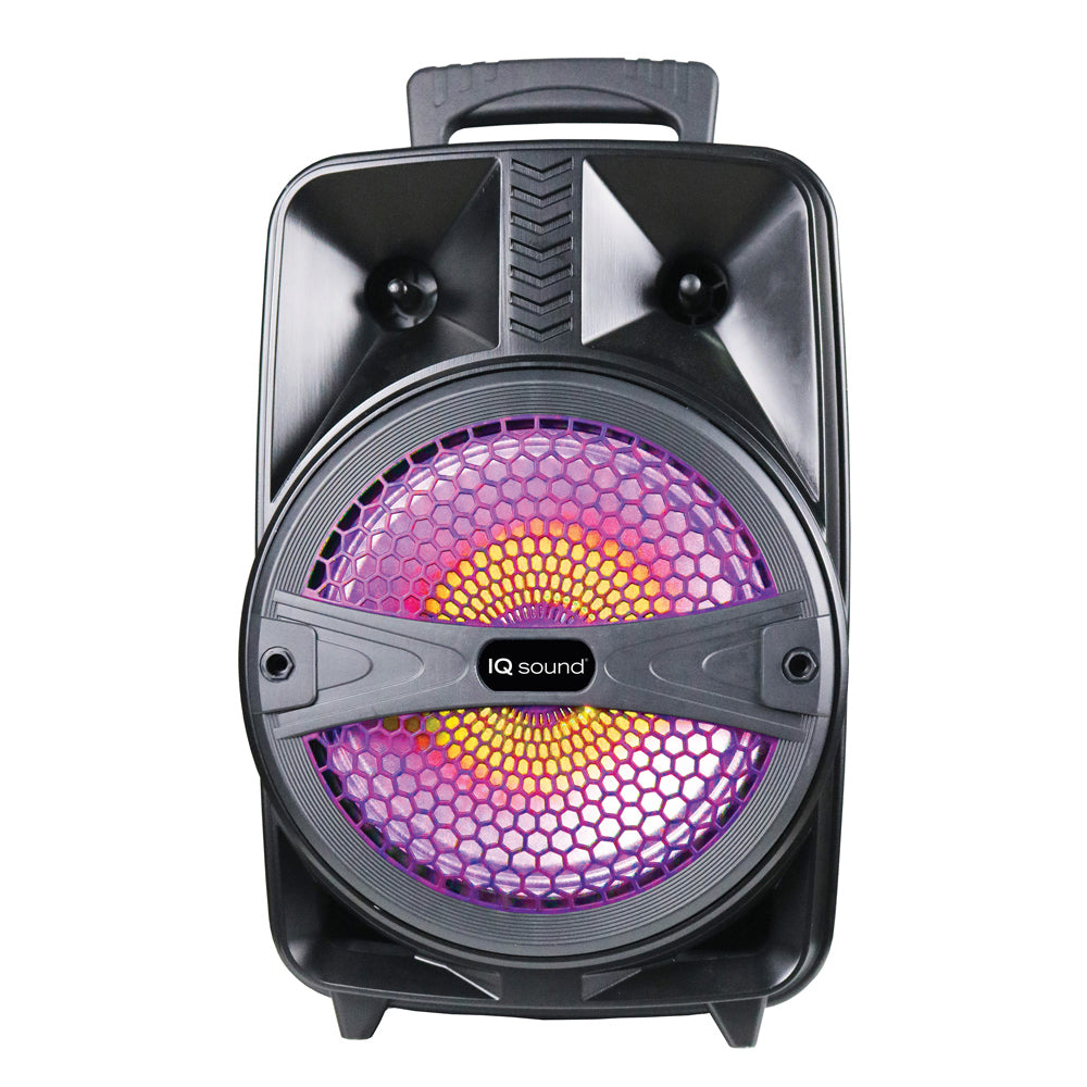 2x 8” Portable Bluetooth® Speaker with Light Show – Supersonic Inc