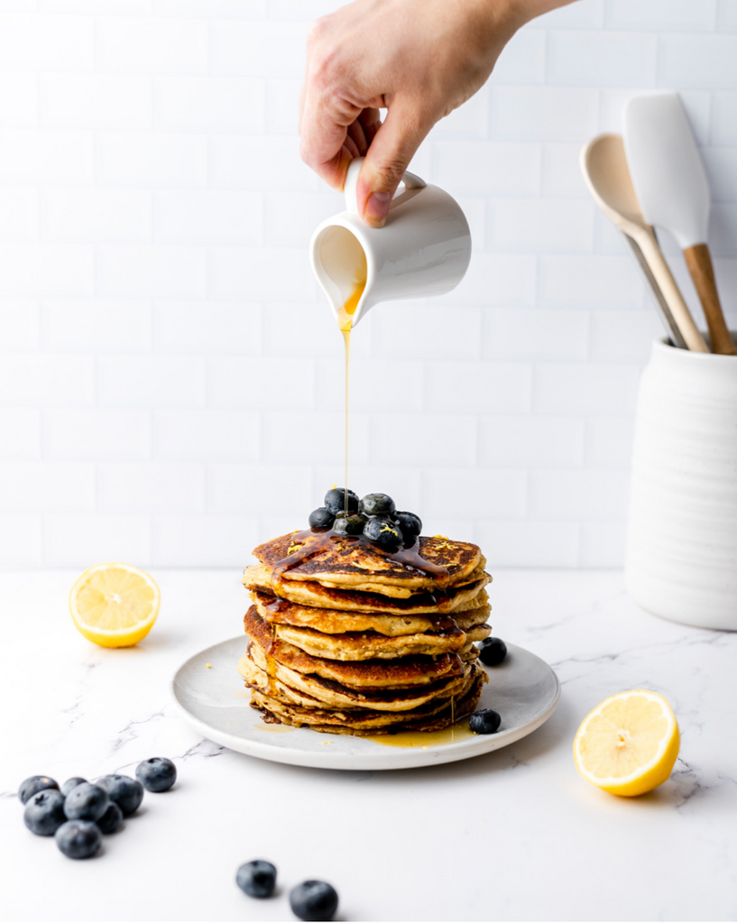 Collagen ricotta lemon pancakes