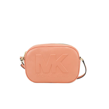 Michael Kors Mercer Medium Sherbet Pebble Leather Messenger Crossbody