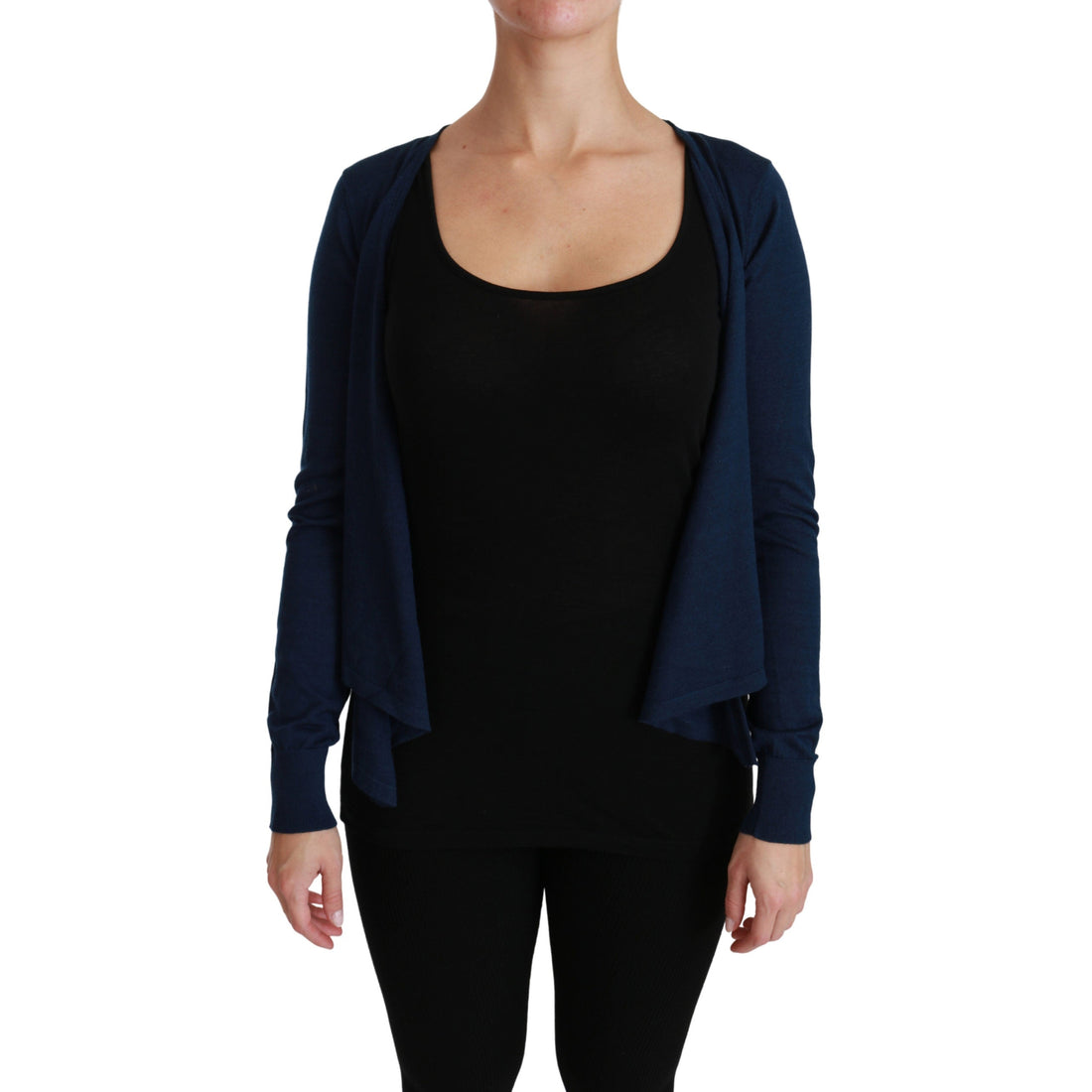 Dolce & Gabbana Blue Long Sleeve Cardigan Vest Cashmere Sweater – Paris  Deluxe