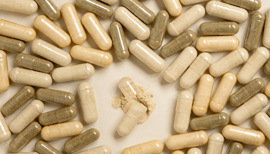 Ashwagandha and Rhodiola capsules