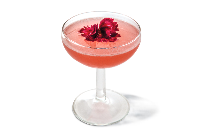 Rhubarb and Lychee Martini