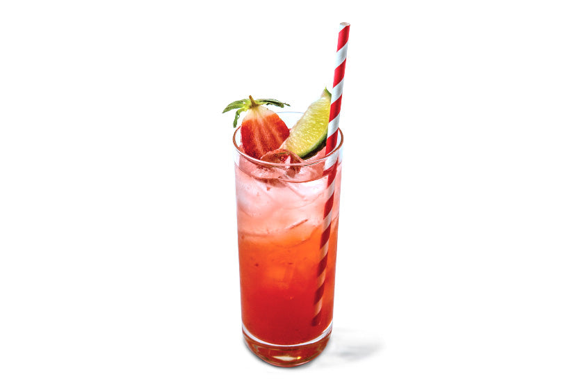 Rhubarb and Strawberry Cooler