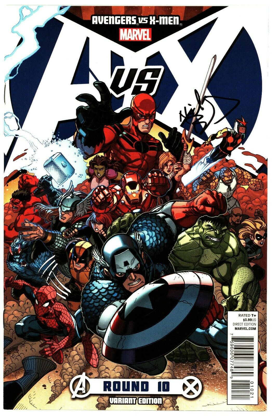 Avengers Vs X Men 10 1 100 Nick Bradshaw Variant Signed The Hall Of Comics