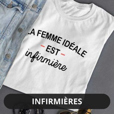 Pochette Aide Soignante Personnalise T-Shirt d'été pour Femme Tops