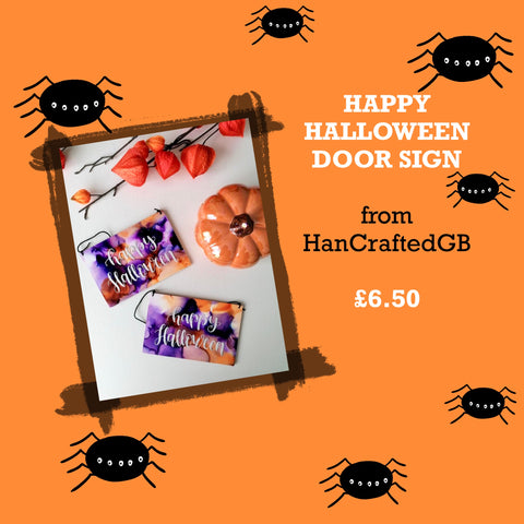 Halloween Door Sign HancraftedGB