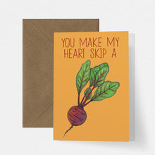 Load image into Gallery viewer, Heart Beet Funny Love Card - Cherry Pie Lane
