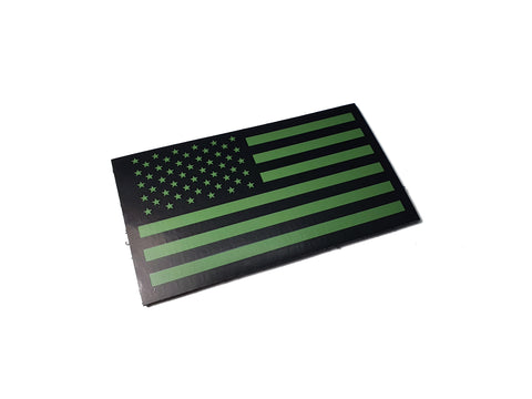 American Flag Patch Velcro Od Green and Black Reverse
