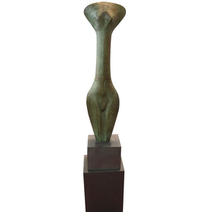 Sculpture bronze Femme au vent par Ben Wouters