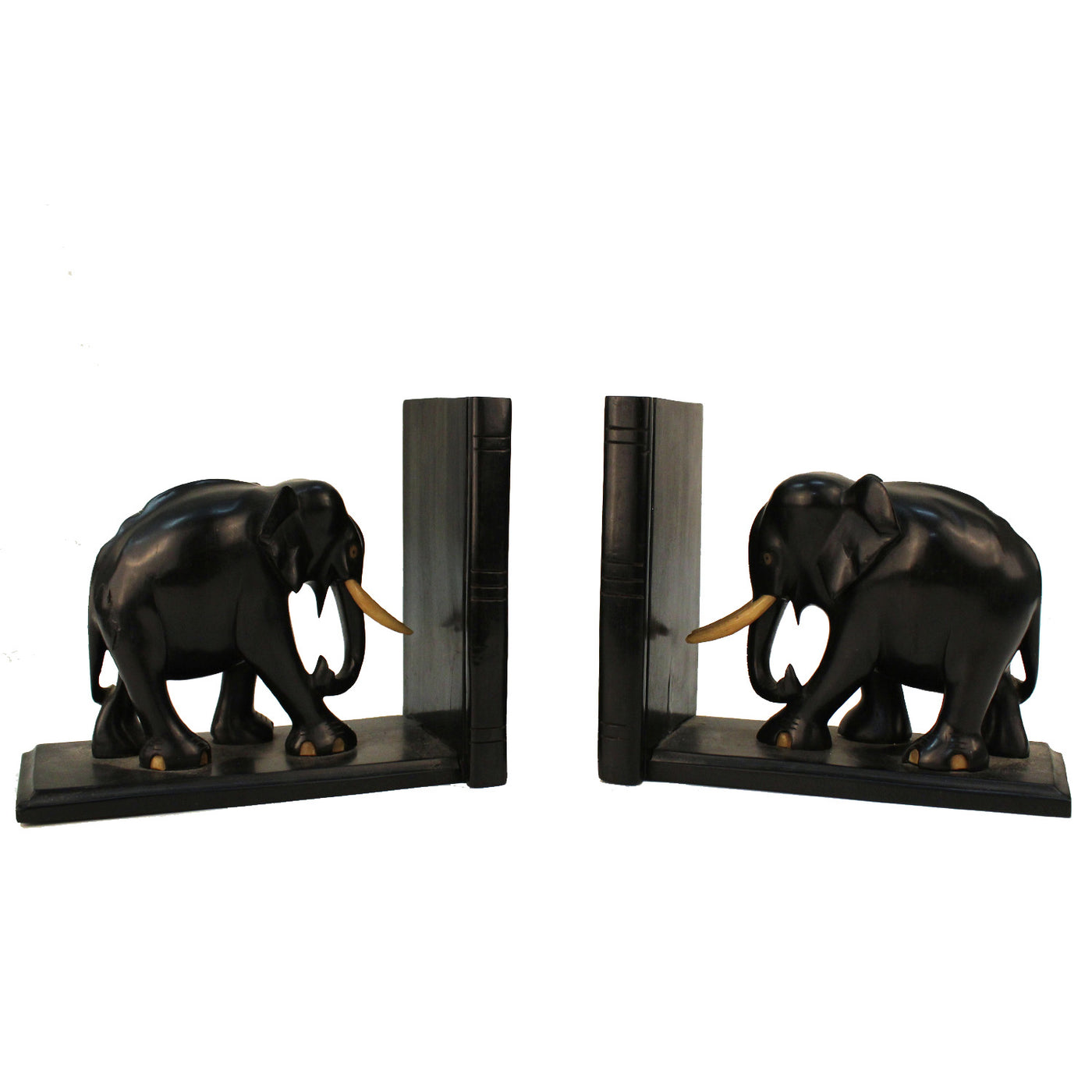 african black elephant bookends