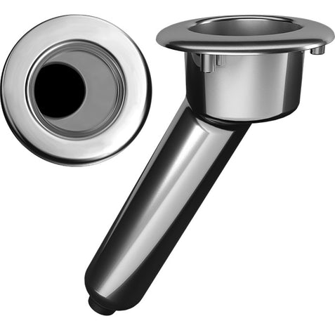 Mate Series Elite Screwless Stainless Steel 30 Rod & Cup HOLDER-DRAIN-ROUND Top