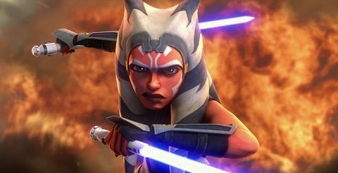 ahsoka tano and her white lightsabers