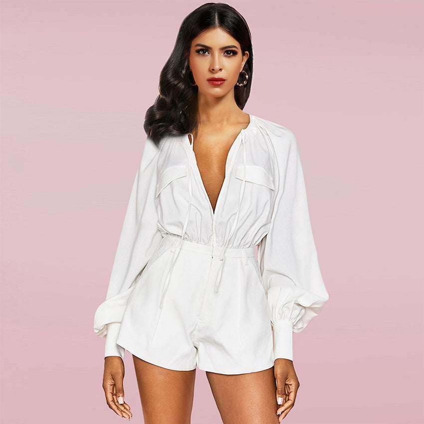 white long romper