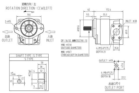 KOMATSU - HYDRAULIC PUMP 705-11-34250- Made in Taiwan | Gcrown Technology Ltd.