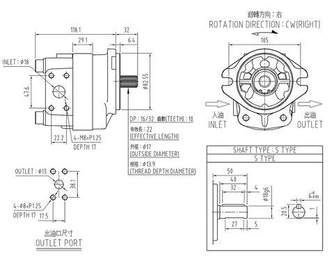 KOMATSU - HYDRAULIC PUMP 705-41-01050- Made in Taiwan | Gcrown Technology Ltd.