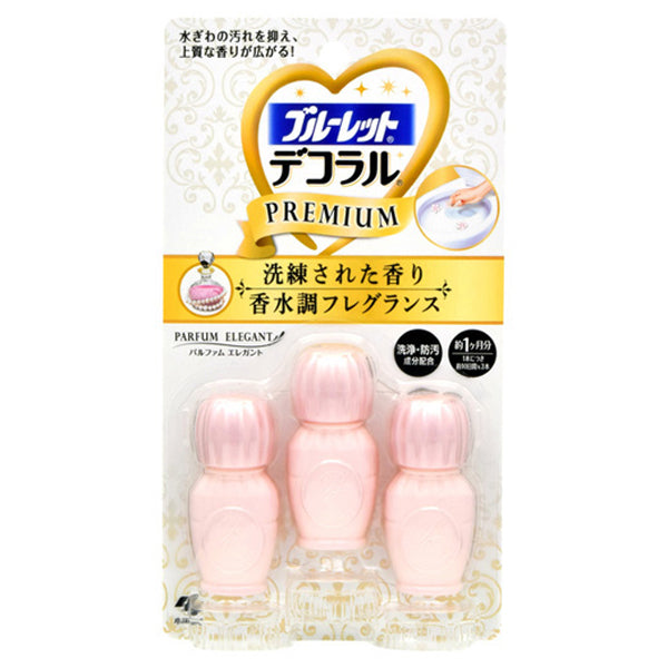 KOBAYASHI Bluelet Dekoraru Toilet Bowl Premium-Parfum Elegant 3pcs