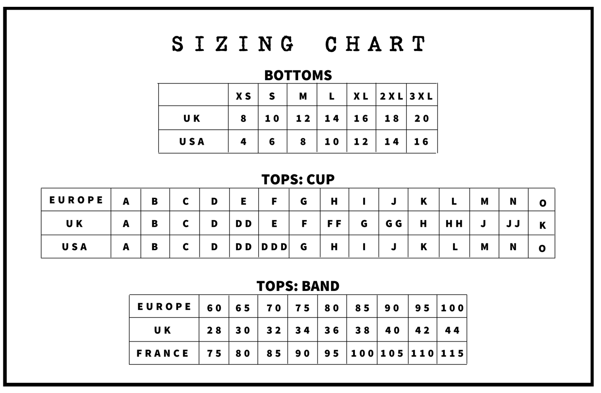 Size Chart – BraTopia