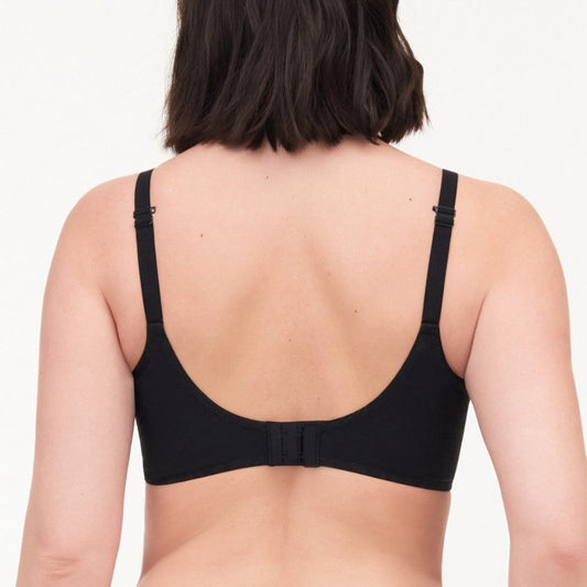 C Comfort Wirefree T-Shirt Bra In Black - Chantelle – BraTopia