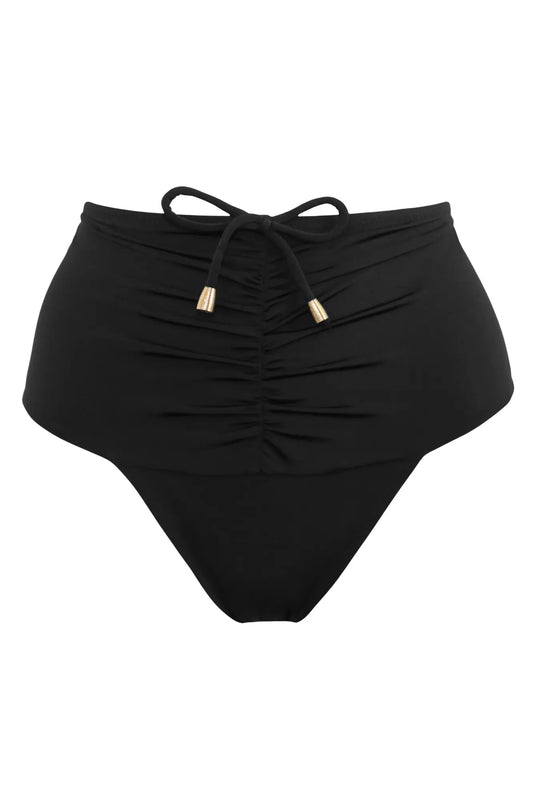 Luna Bay High Waist Bikini Brief In Laquered Black - Fantasie – BraTopia