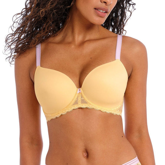 Freya Offbeat Moulded Demi Plunge Bra - Macaron