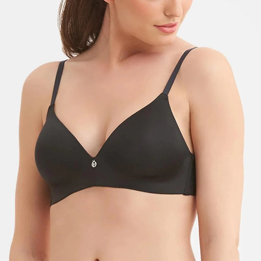 C Comfort Wirefree T-Shirt Bra In Black - Chantelle – BraTopia