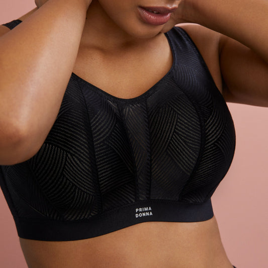 Air Control Delta Pad Non-Wire Sports Bra in Anthracite - Anita