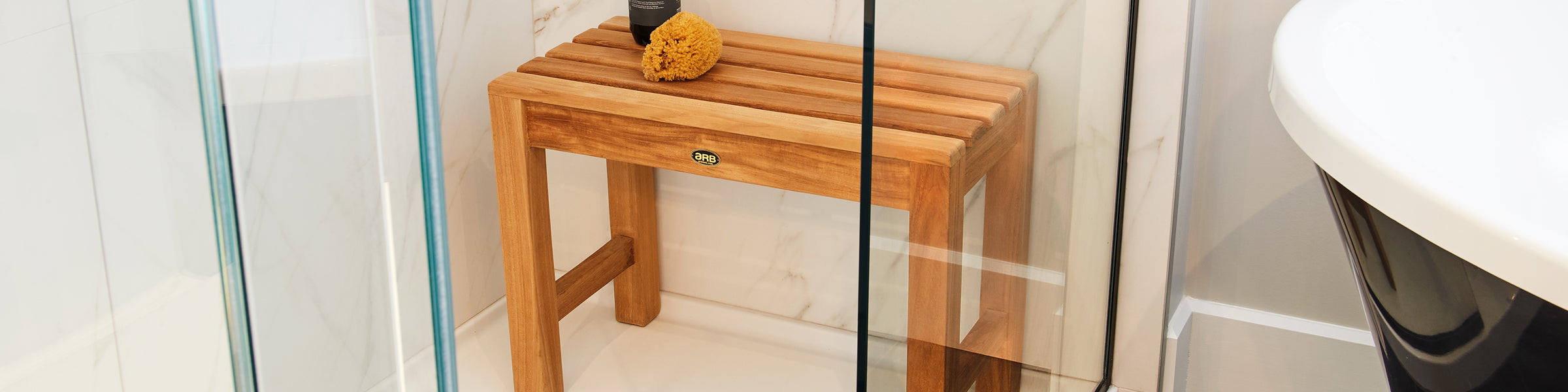 Teak wood Coach collection shower benches