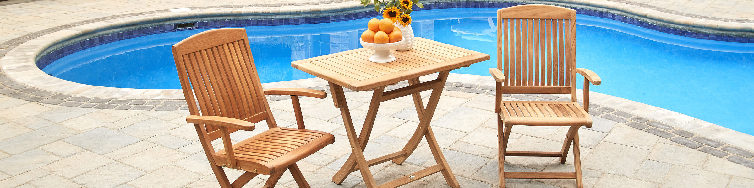 teak wood patio folding table