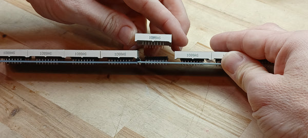 Place the correct, numbered sides back together when replacing your LED display