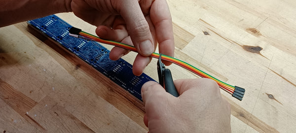 Cut your wires to an apporpriate length