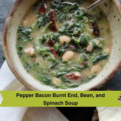 Pepper Bacon Bean and Spinach Soup Recipe