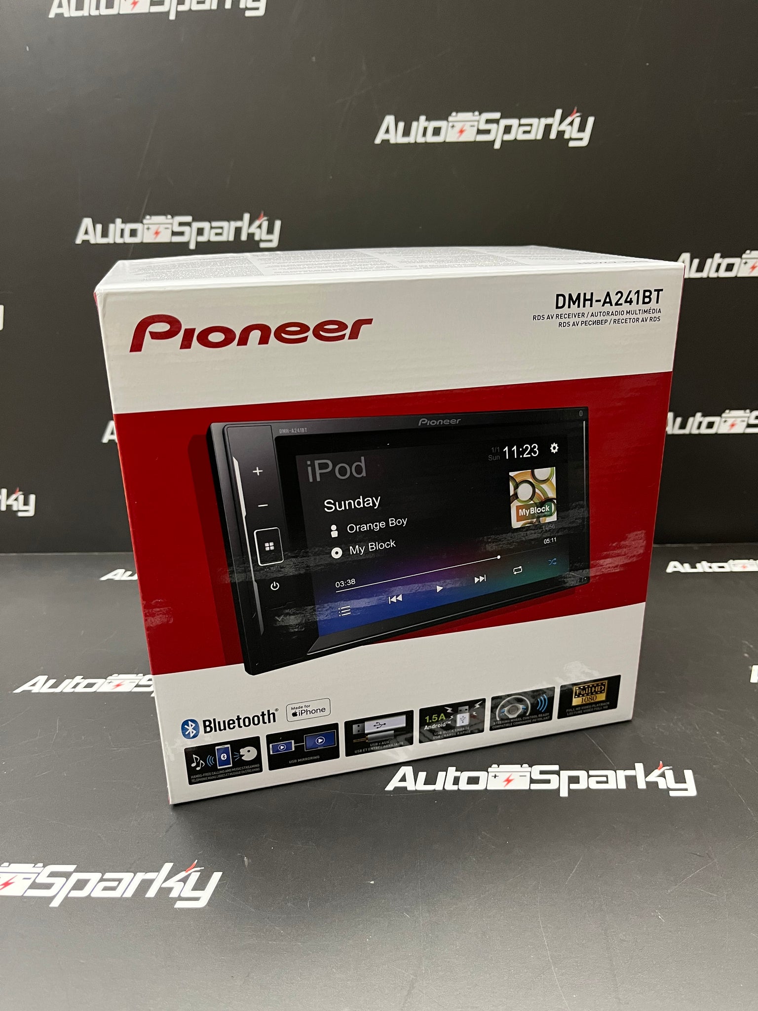 Pioneer DMH-A241BT ” Double Din Touch Screen Car Stereo Radio with – Auto  Sparky