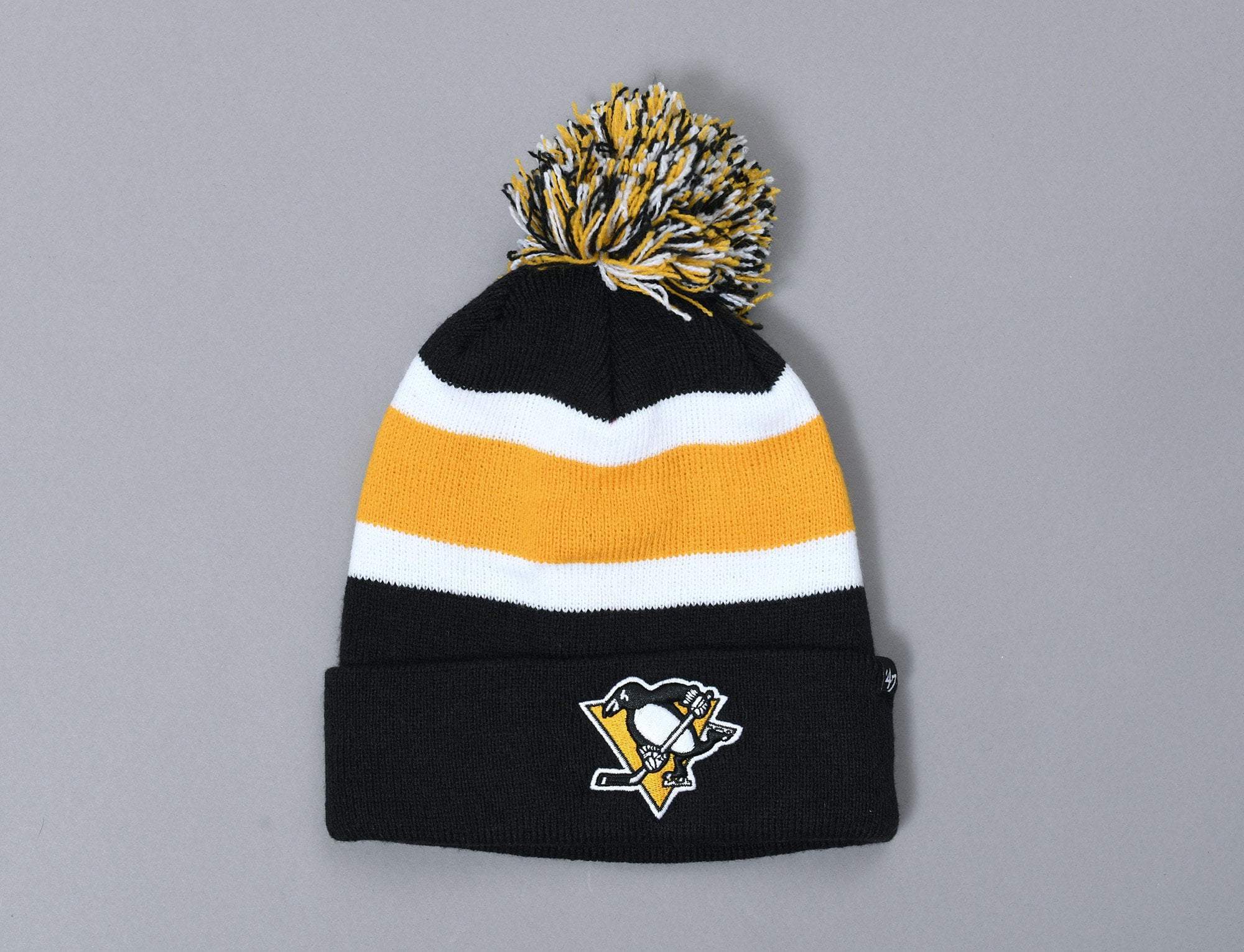 Beanie Bobble 47 Breakaway Cuff Knit Pittsburgh Penguins 47 Bobble Beanie / Black / One Size