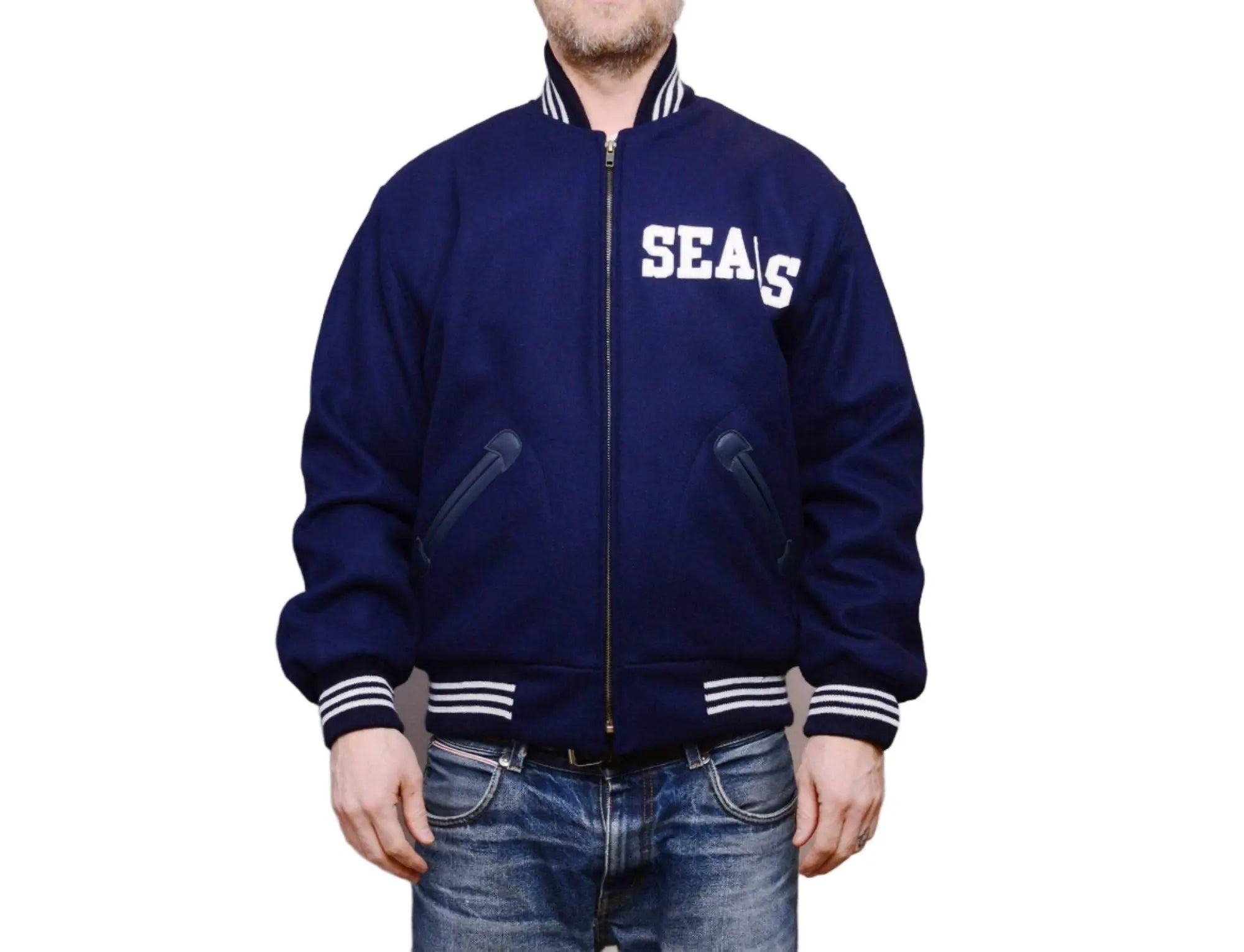 Clothing Jacket Ebbets Wool Authentic Jacket - San Francisco Seals 1955 Ebbets Field Flannels