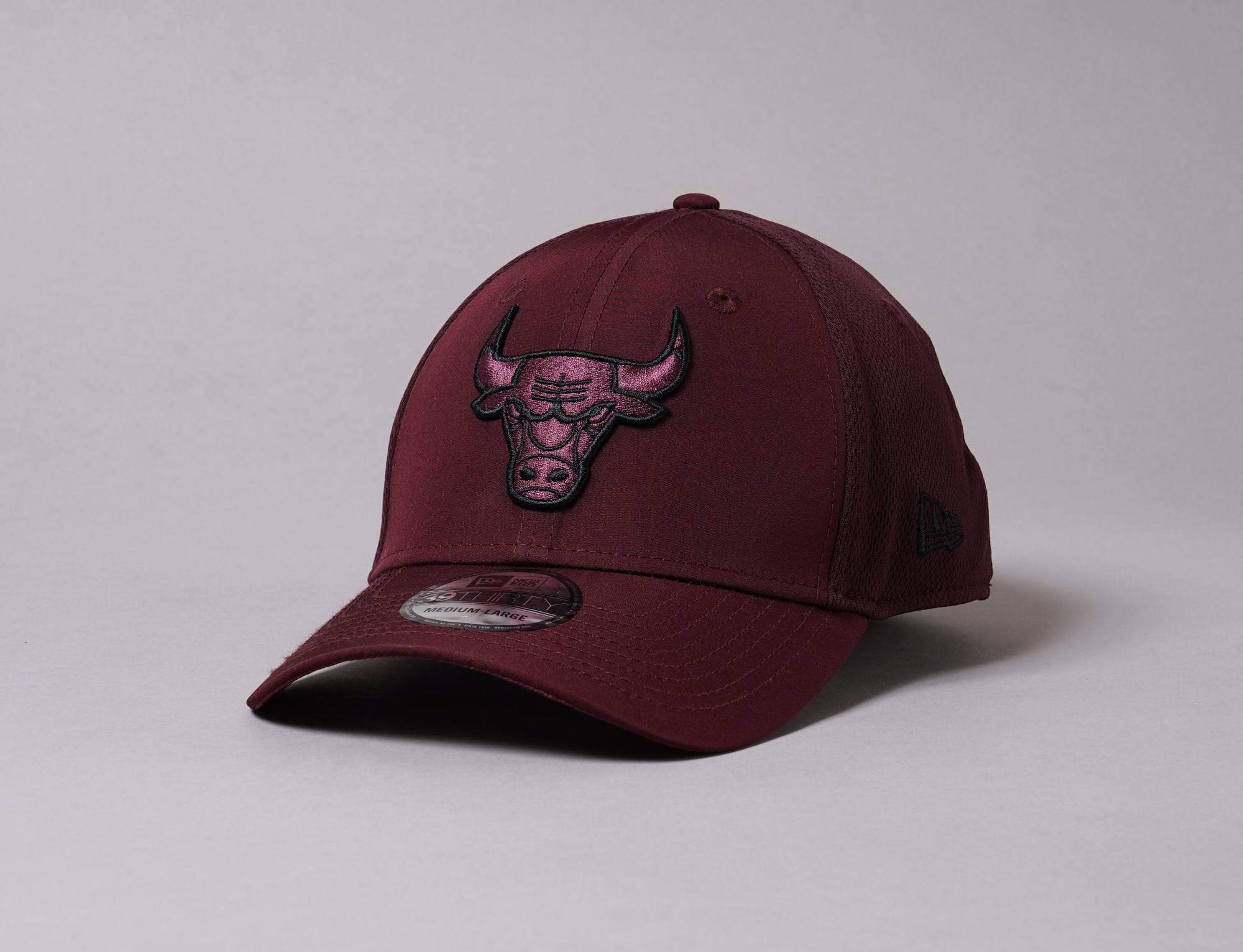 Cap Flexfit 39THIRTY Mesh Back Chicago Bulls Maroon New Era