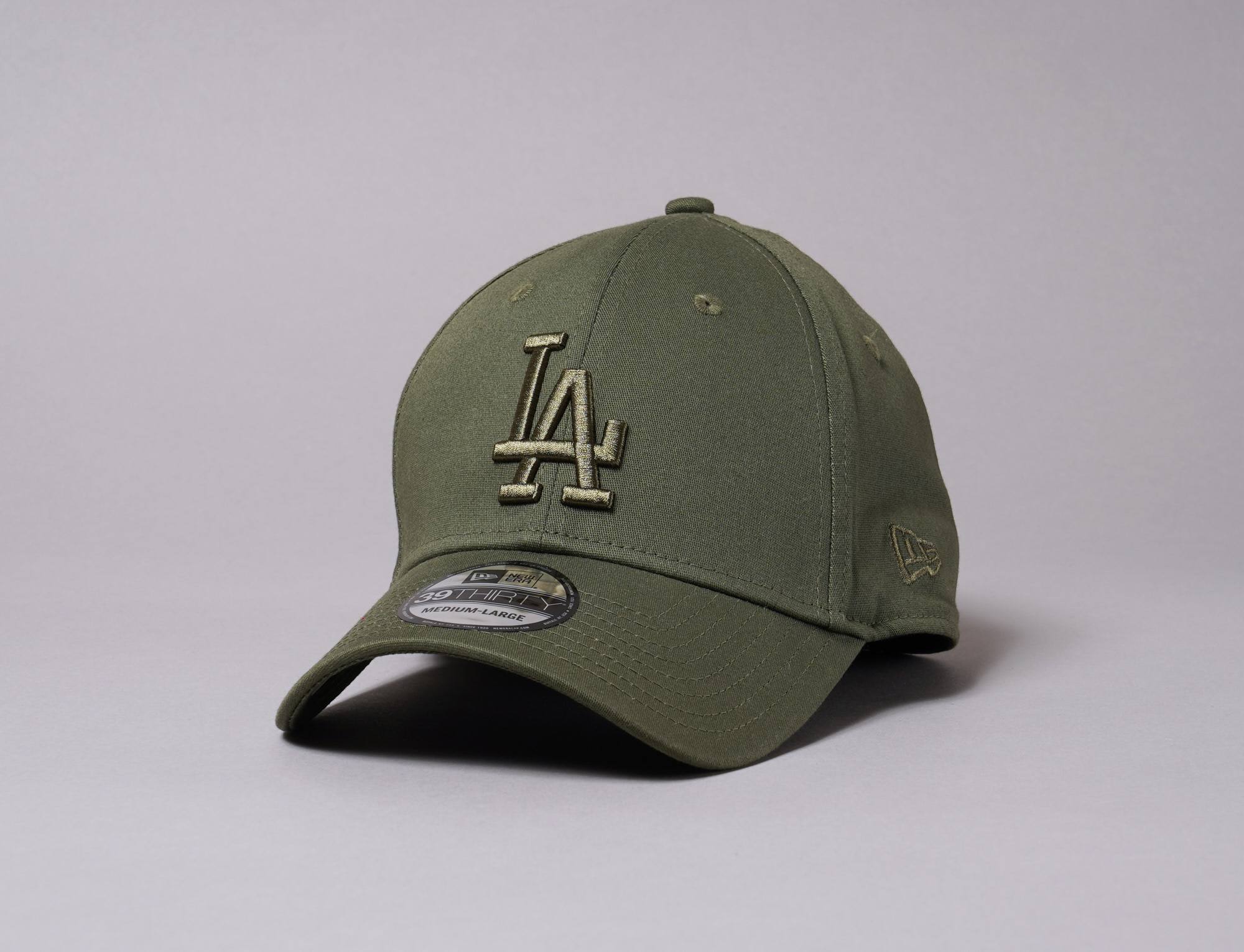 Cap Flexfit Cap 39THIRTY League Essential LA Dodgers Olive/Olive New Era