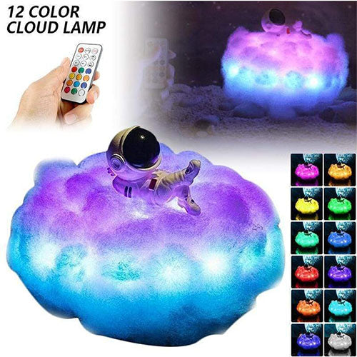 Led Colorful Cloud Astronaut Lamp Night Light For Kids