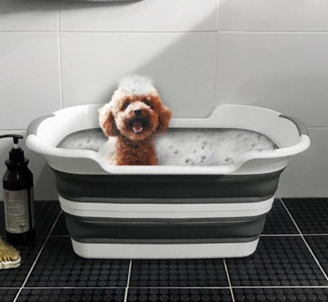 Portable Dog Bath Tub - Gray – thegiftofsun_shine