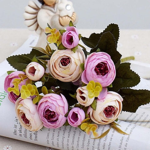 Artificial Silk Rose Flowers