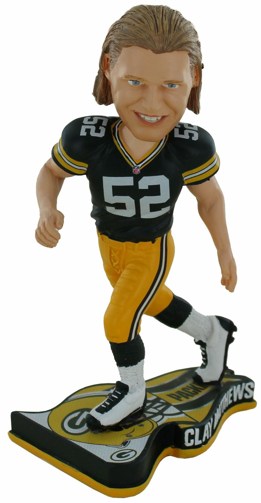 Green Bay Packers Clay Matthews Pennant Base Bobblehead