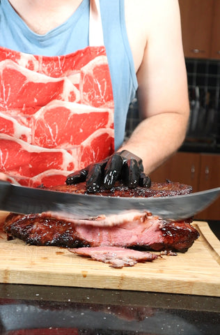 Slicing Beef Bacon - AUSSIEQ BBQ