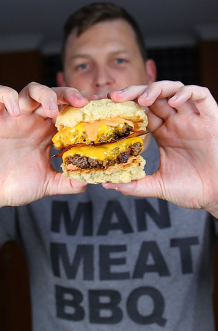 Brisket Cheeseburger with brioche bun