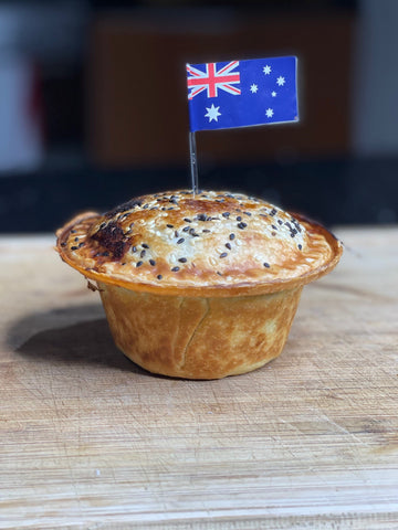 The homemade Aussie meat pie is perfect for Australia Day, parties or just for a meal.
