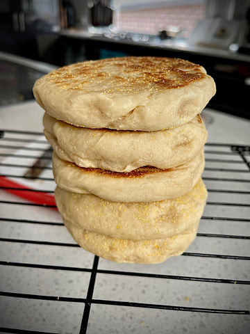 Homemade english muffin