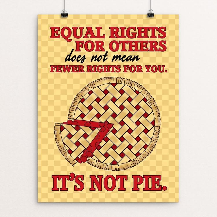 Equal Rights It's Not Pie Sticker